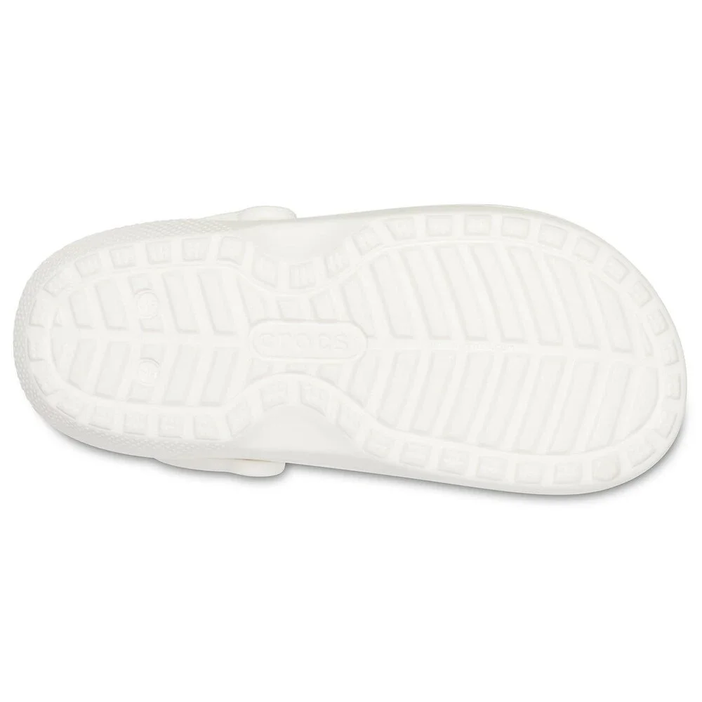 Crocs Classic 203591-10M Clogs Men's 13M White Fuzzy Lined Comfort Shoes JAX2141